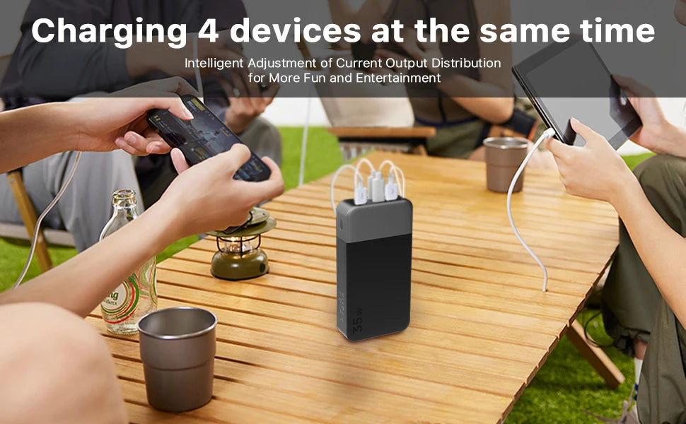NOBIS Portable Charger, 20000mAh Power Bank, 35W Power Bank Fast Charging, Battery Pack with C to C Cable, Battery Bank